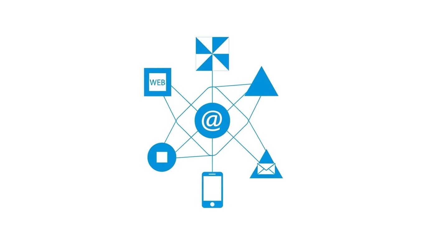 (Minimalist Flat): Network Topology visualizing Integration Logic