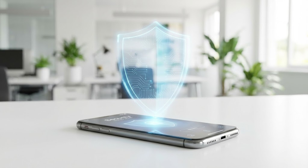 (Holographic Shield): Augmented Mobile Device visualizing Security