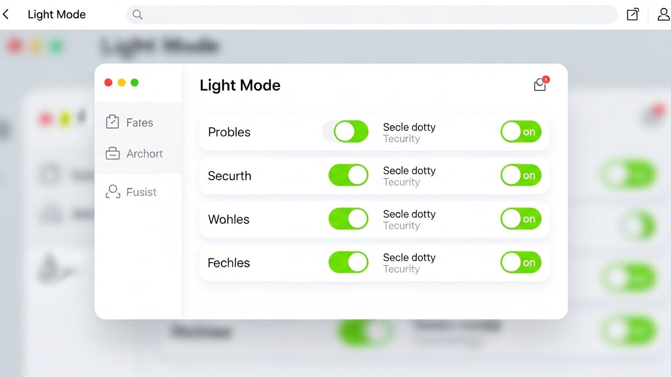 (Clean UI Workflow): Activated Toggles Demonstrating One-Click Control