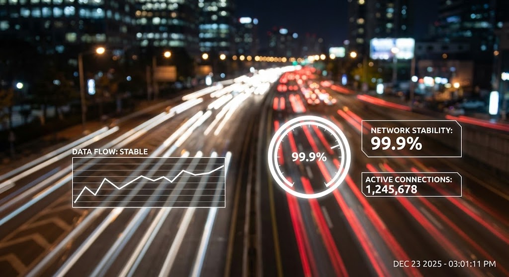 (Hyper-lapse Stock): Network Stability Amidst High-Velocity Data