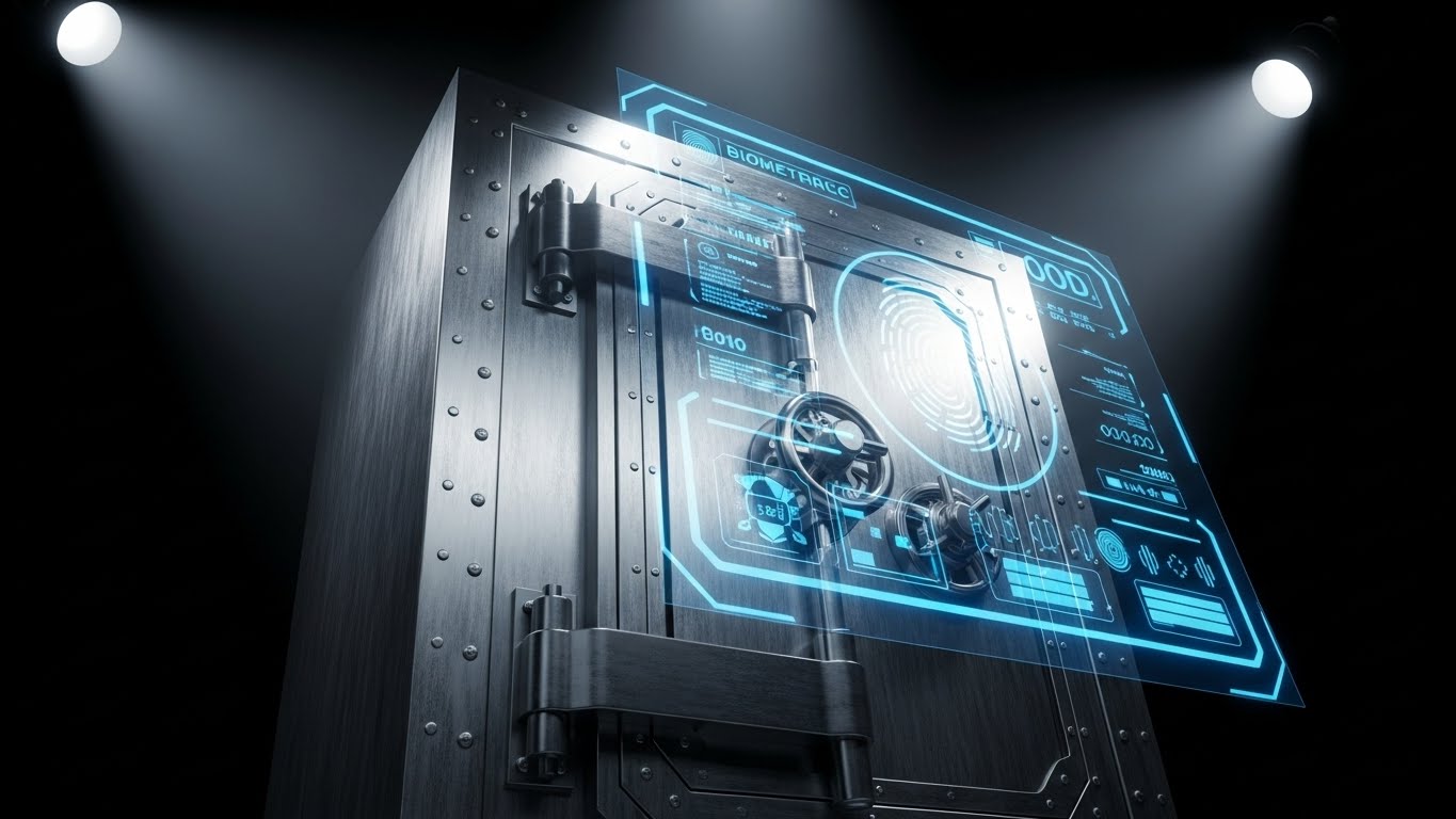 (Holographic UI over 3D): Biometric Overlay Modernizing Physical Security