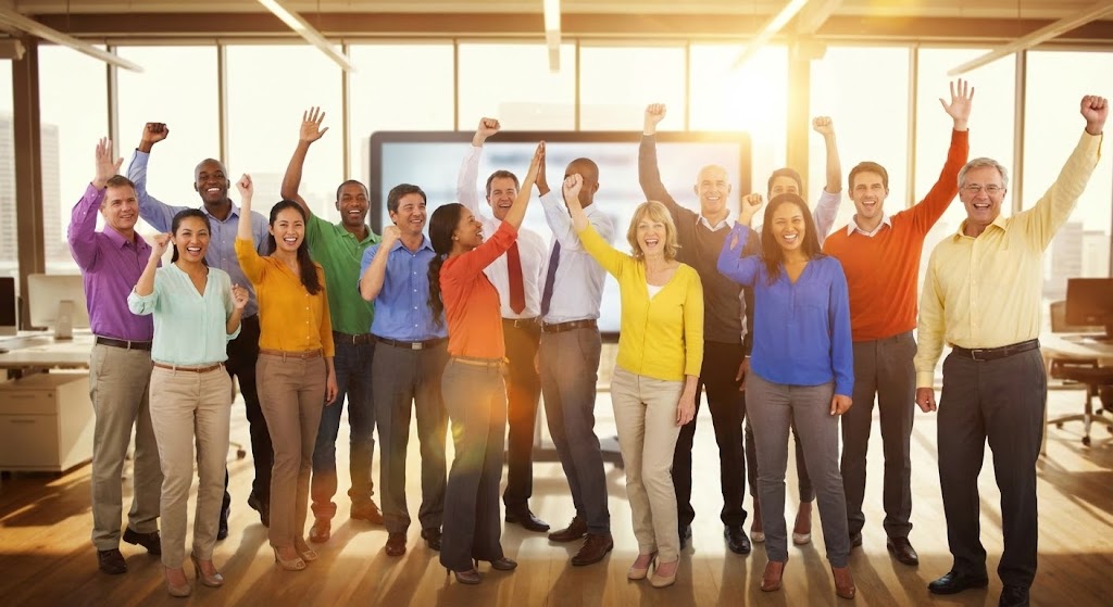 (Aspirational Stock Montage): Radiant Success + Deep Organizational Advocacy.