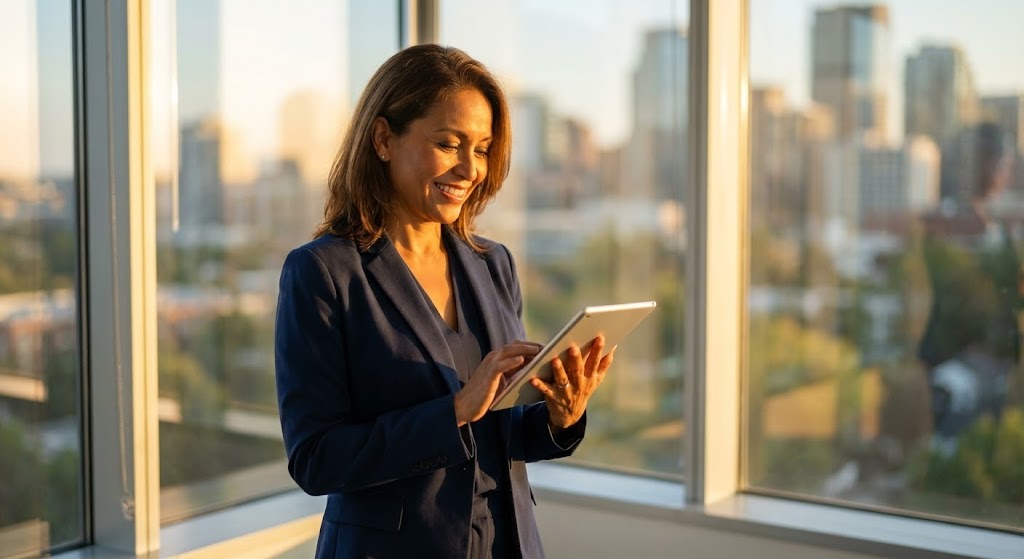 (Generative AI Realistic Character): The Confident Decision Maker.