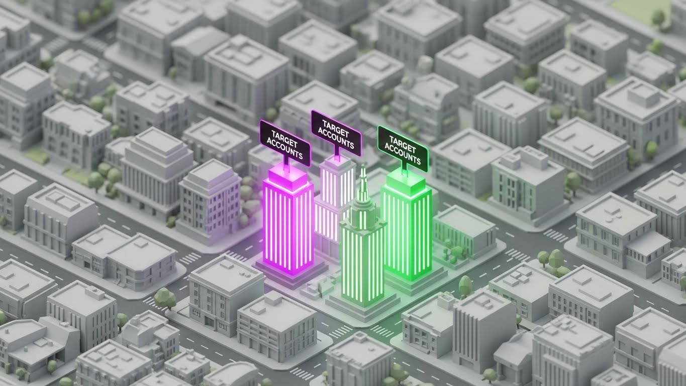 (Low-Poly 3D Modeling): High-Value Account Identification.