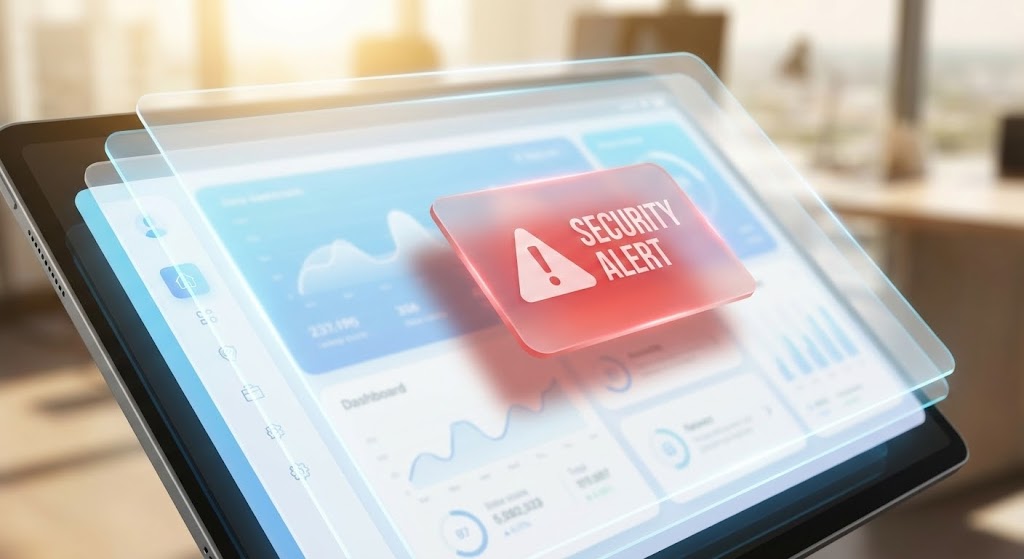 (Clean UI Workflow (Light Mode)): Glassmorphic Alert + Proactive Risk Mitigation
