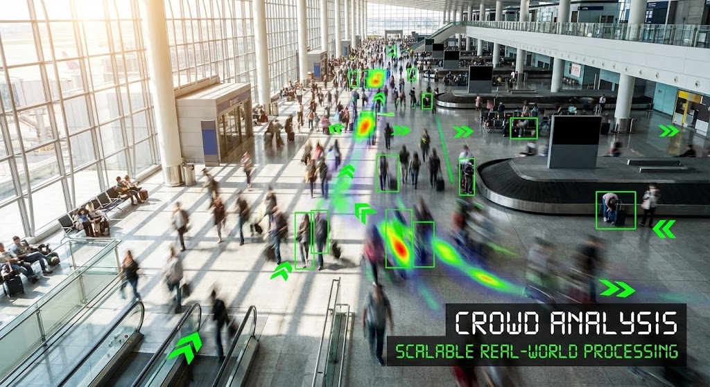 (Hyper-lapse Stock Footage with Data): Crowd Data + Real-World Scalability