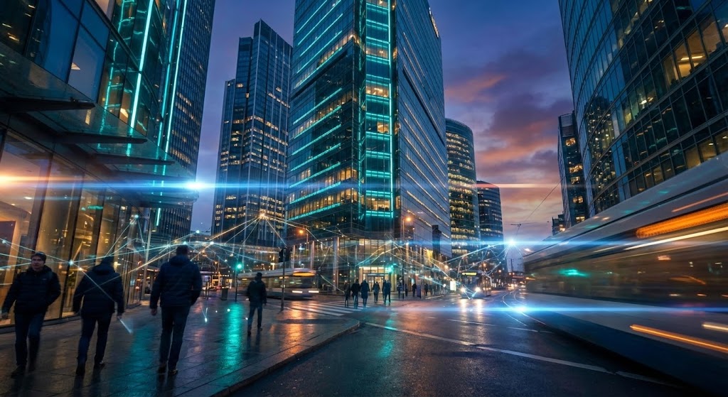 (Gen AI Cinematic): Connected City + Enterprise Scale Infrastructure