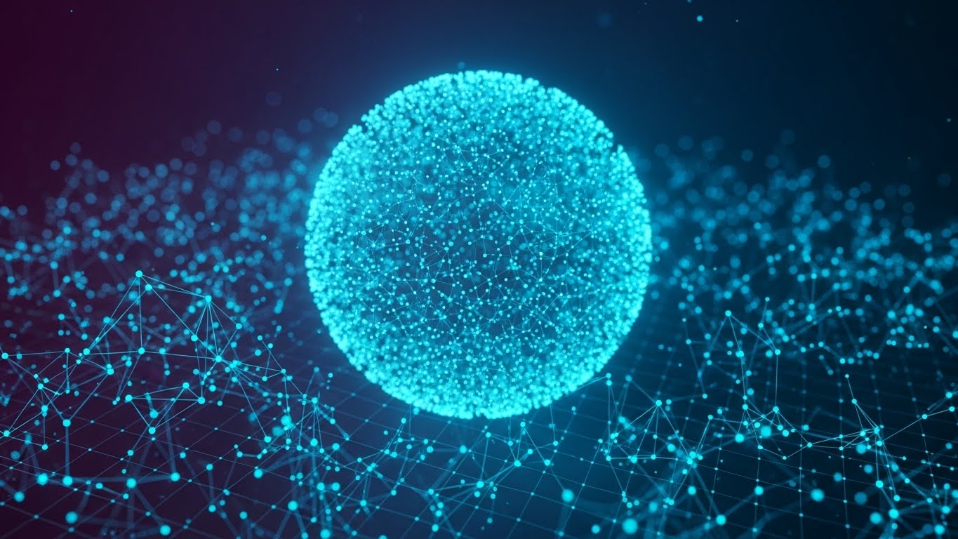 (Abstract 3D AI): Encrypted Sphere + Data Sovereignty