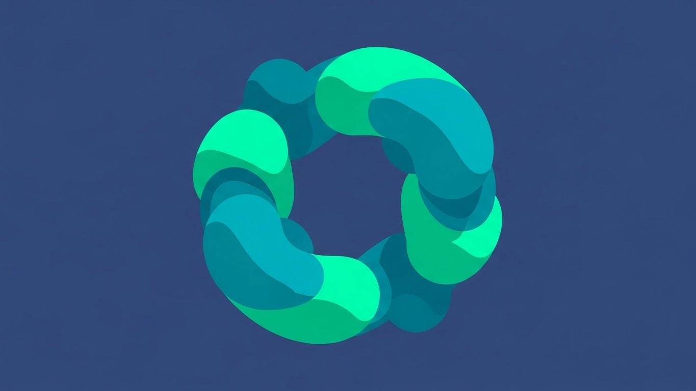 (Abstract Motion): Fluid Teal Loop + Operational Continuity
