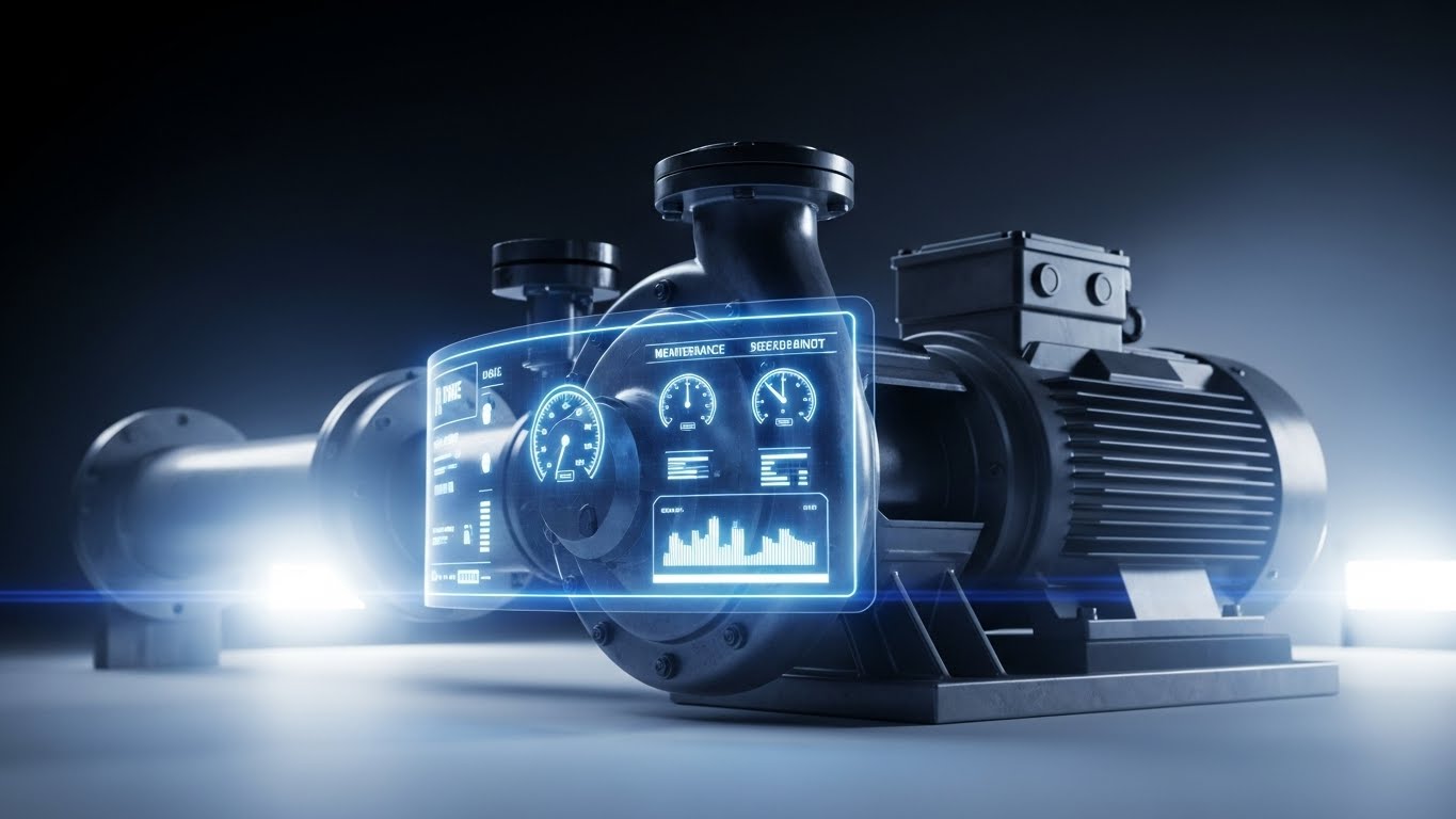 (Holographic UI over 3D Render): Digital Twin + Industrial Control