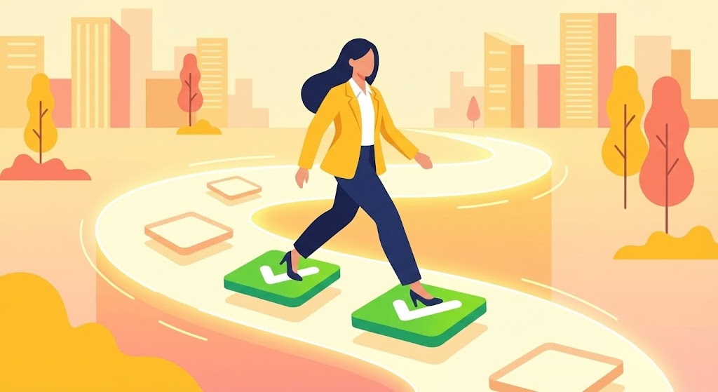 (2D Character-Driven Story): Gamified Progress + Self-Serve Momentum