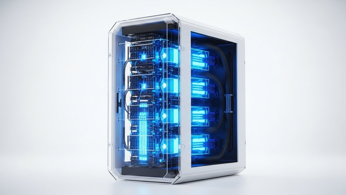 (3D X-Ray Visualization): Transparent Architecture + Revealing Internal Power