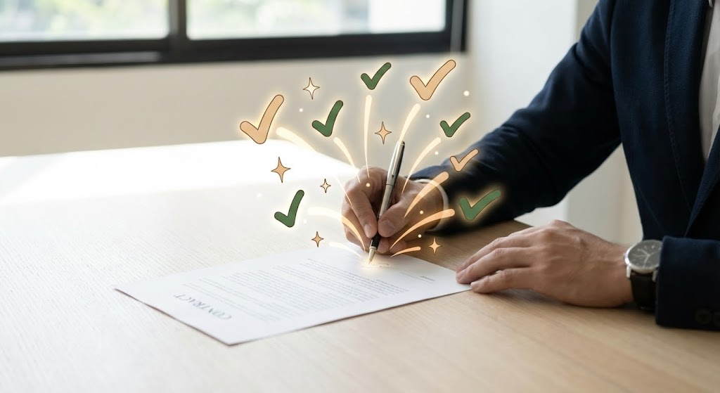 2D Graphics Over Live Action: The Signing Moment + Triggering Immediate Value