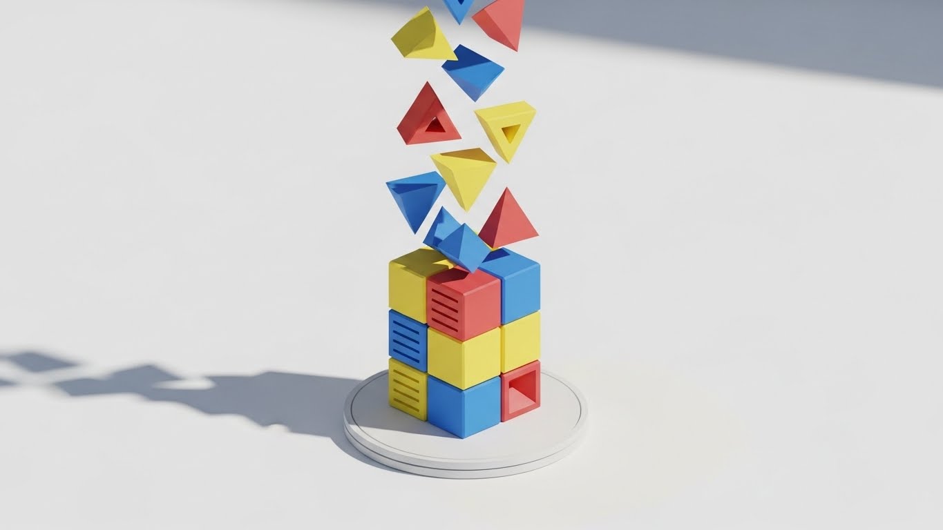 Low-Poly 3D Modeling: Modular Assembly + Simplifying Implementation Complexity
