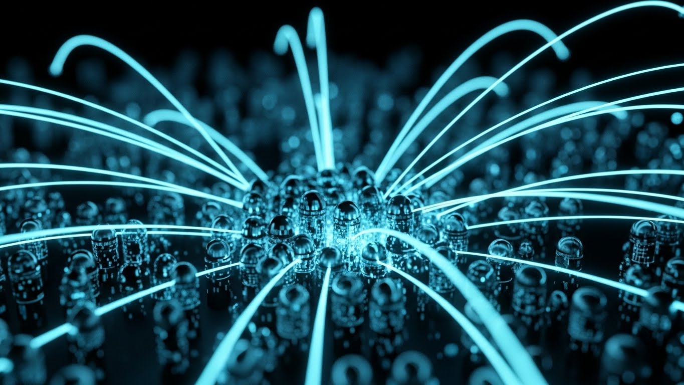 (Abstract 3D AI Visualization): Network Density + Visualizing Ecosystem Growth