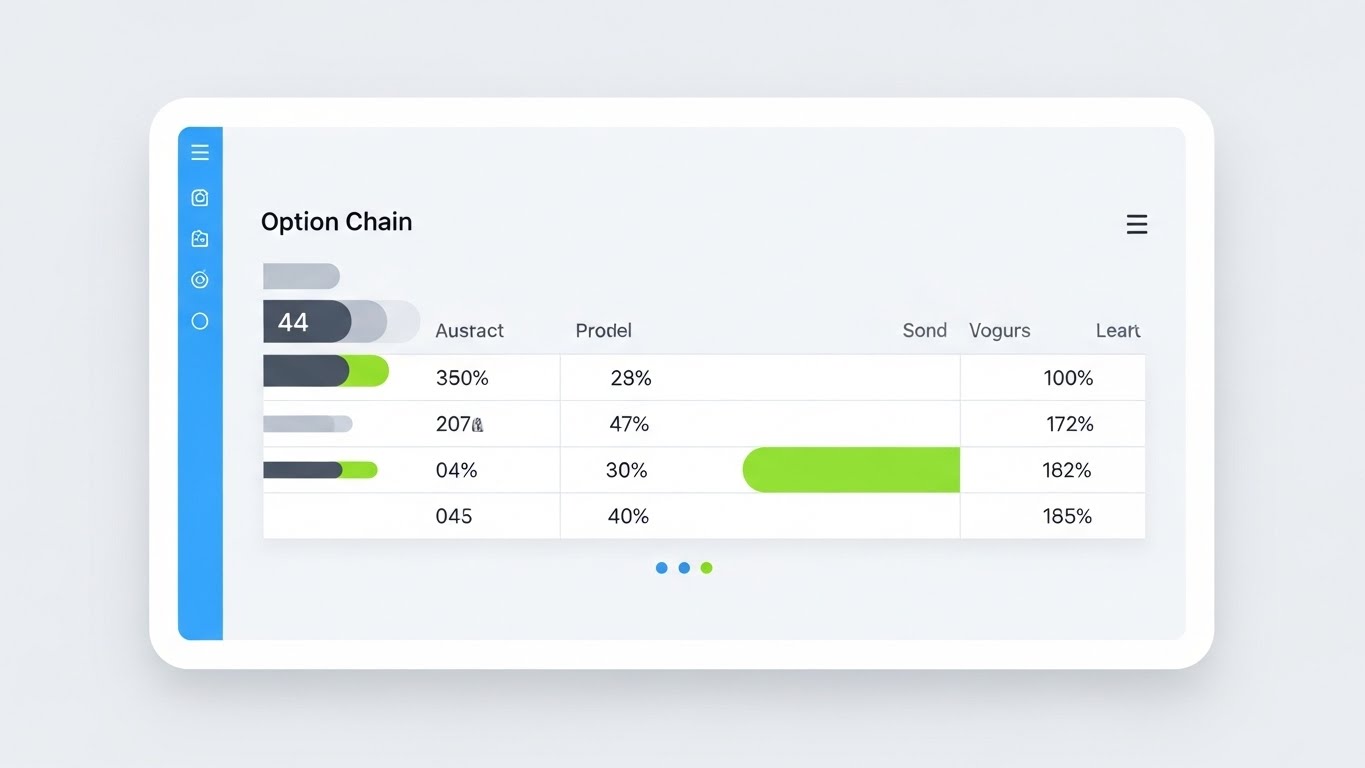 (Clean UI Workflow): Clarity in Option Chains