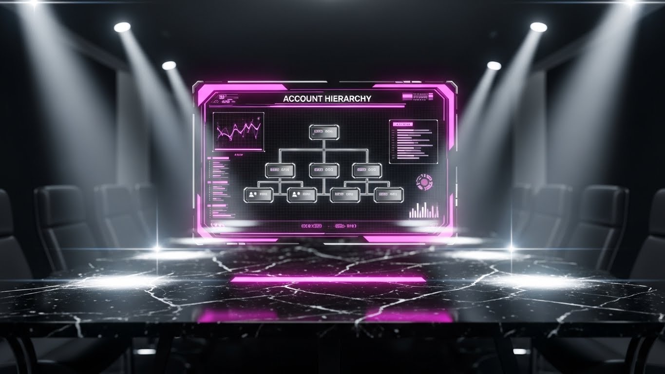 (Holographic UI): Enterprise Hierarchy Visualization