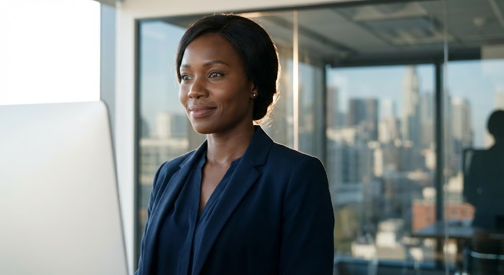 (Realistic Character): The Confident Professional