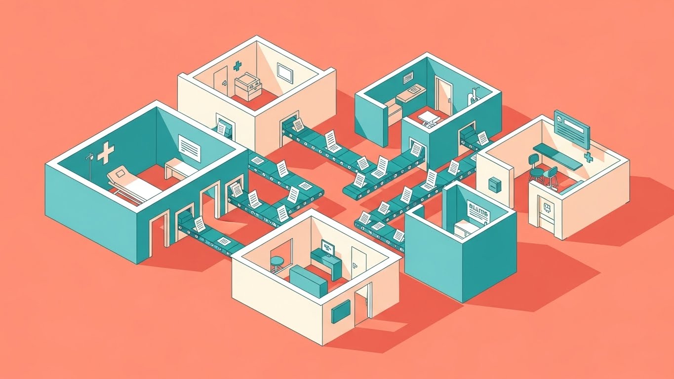 (Isometric 2D): Conveyor Belt + Automated Workflow Efficiency