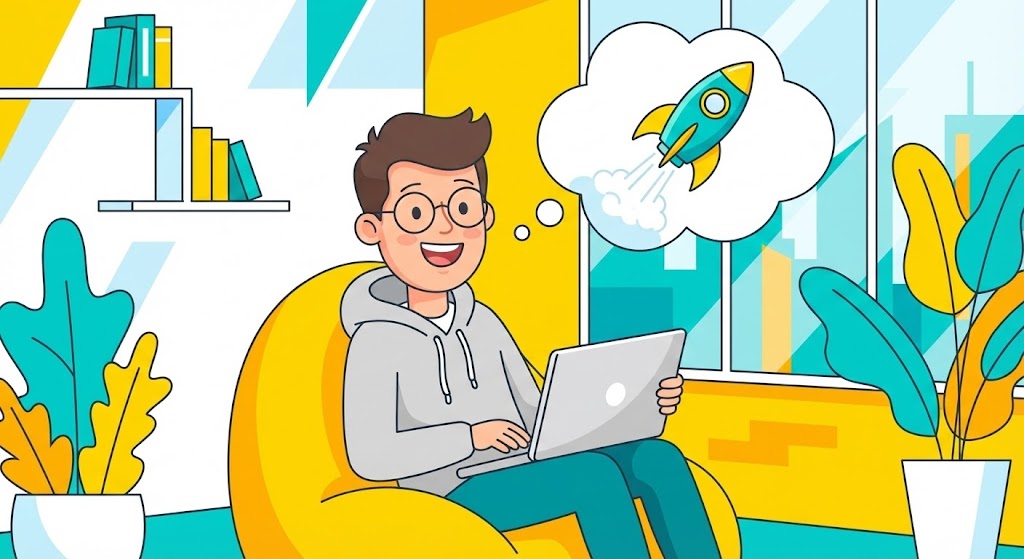 (2D Character-Driven Story): The Launch Moment + Visualizing Easy Onboarding