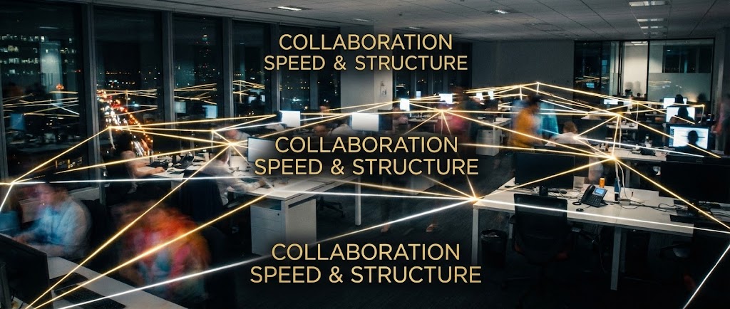 (Hyper-lapse Data): Connectivity Lines + Orchestrating Team Velocity