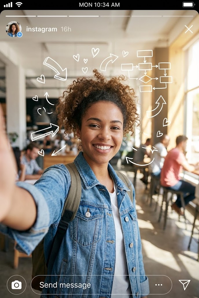 (Mixed Media Overlay): Social Proof + Authentic User Advocacy