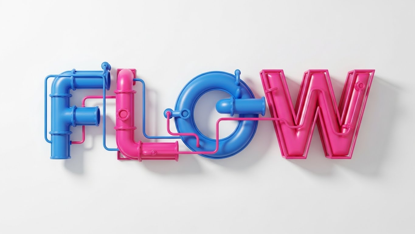 (Bold Kinetic): Industrial Pipes + Strength & Connectivity Flow