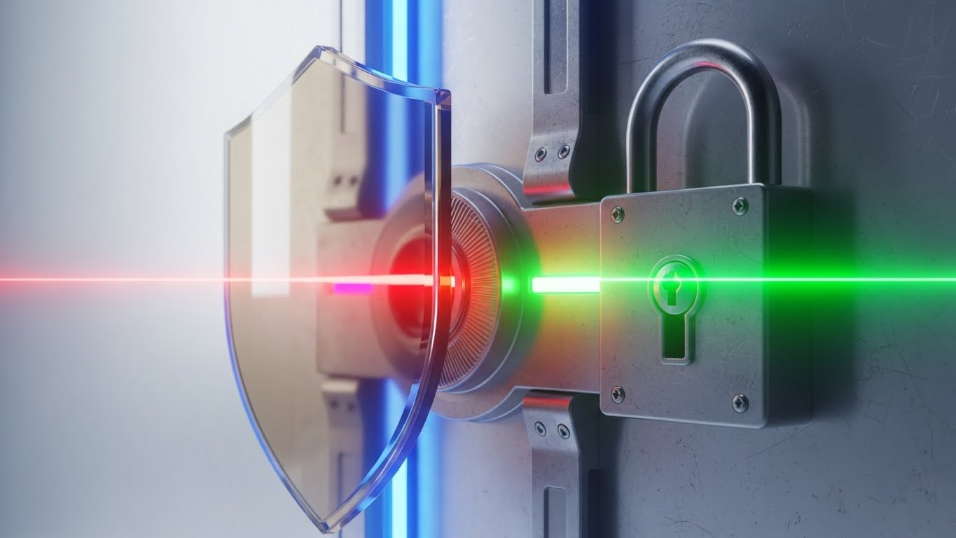 (Photorealistic 3D): Digital Shield + Enterprise Financial Security