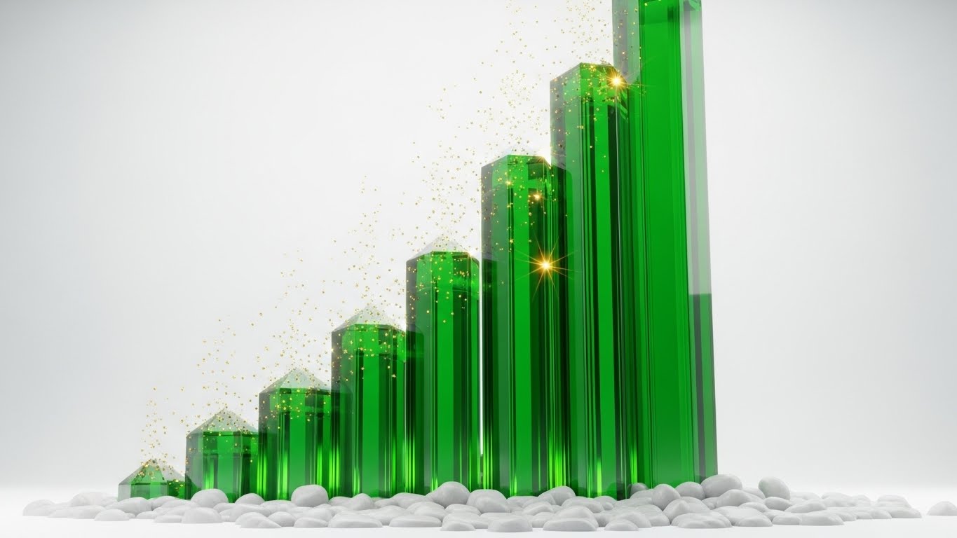(Crystalline Data): Emerald Pillars + Solidified ROI
