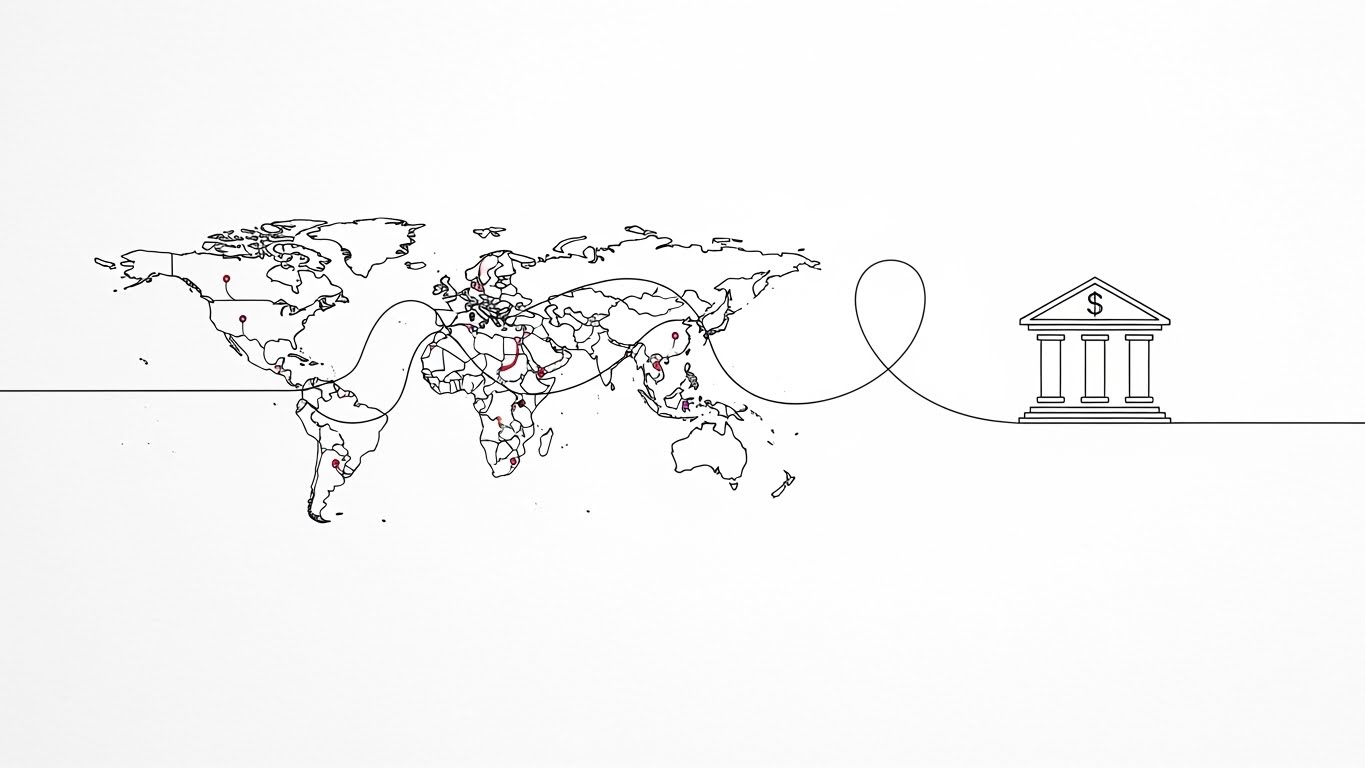 (2D Line Art Animation): Continuous Line + Direct Deposit Security