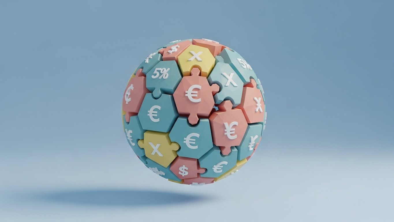 (Low-Poly 3D Modeling): Geometric Harmony + Exchange Rate Optimization