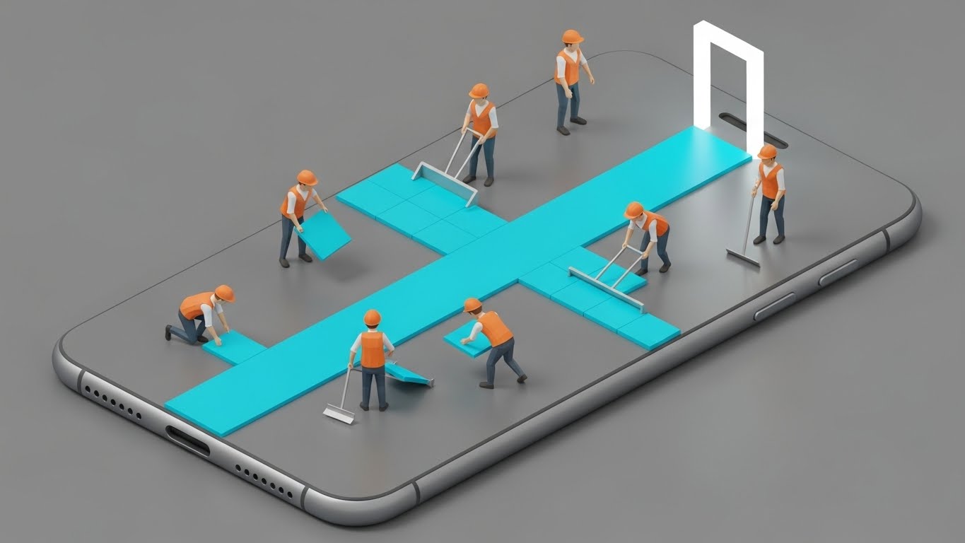 (Isometric 3D Workflow): Constructed Pathways + Simplifying Self-Serve Onboarding