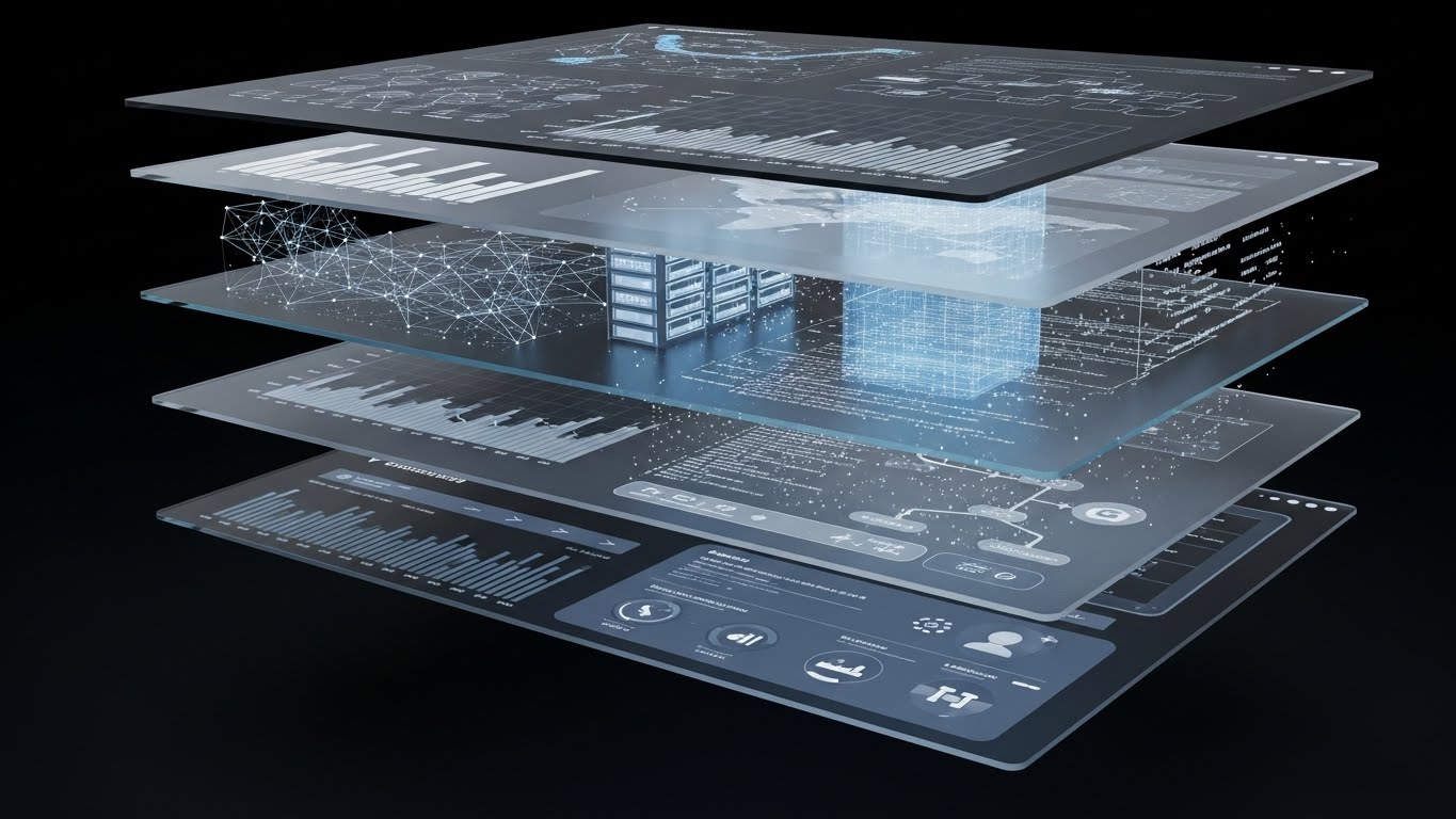 (3D Parallax UI Presentation): Layered Intelligence + Driving Deep Feature Adoption