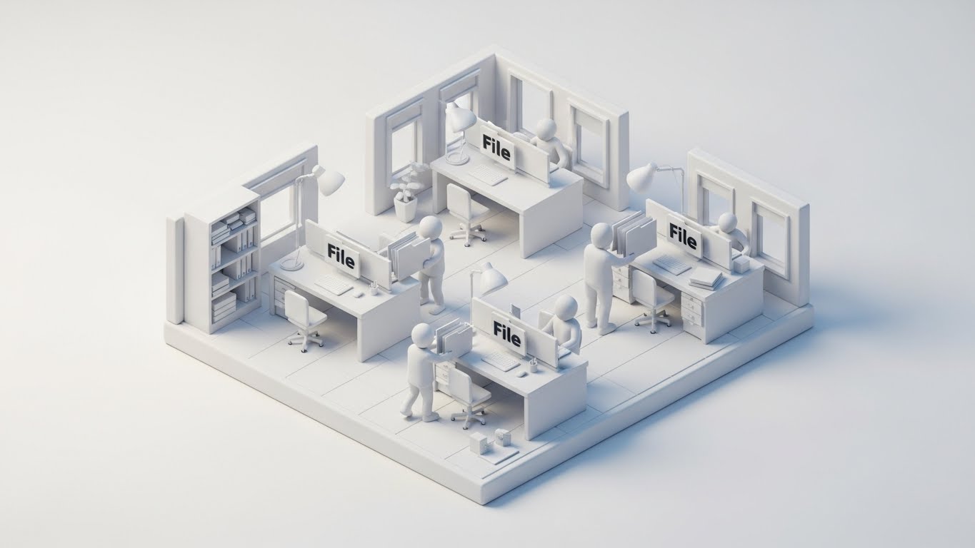 (Isometric Clay): Frictionless file transfer + Digital onboarding