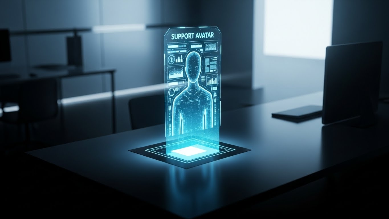 (Holographic UI): Futuristic assistance + Omnipresent support