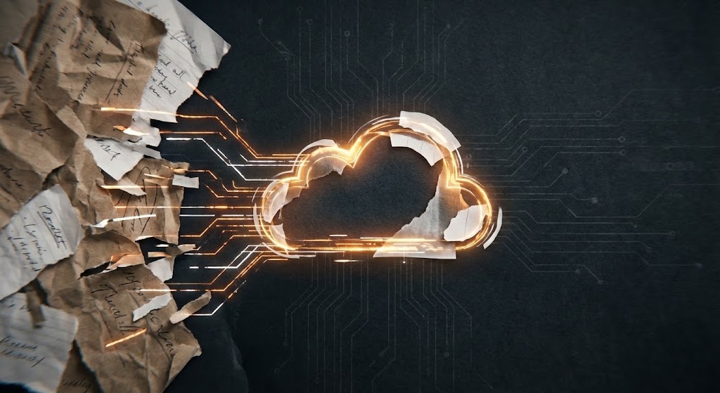 (Mixed Media): Analog Paper Transformation + Cloud Digitalization