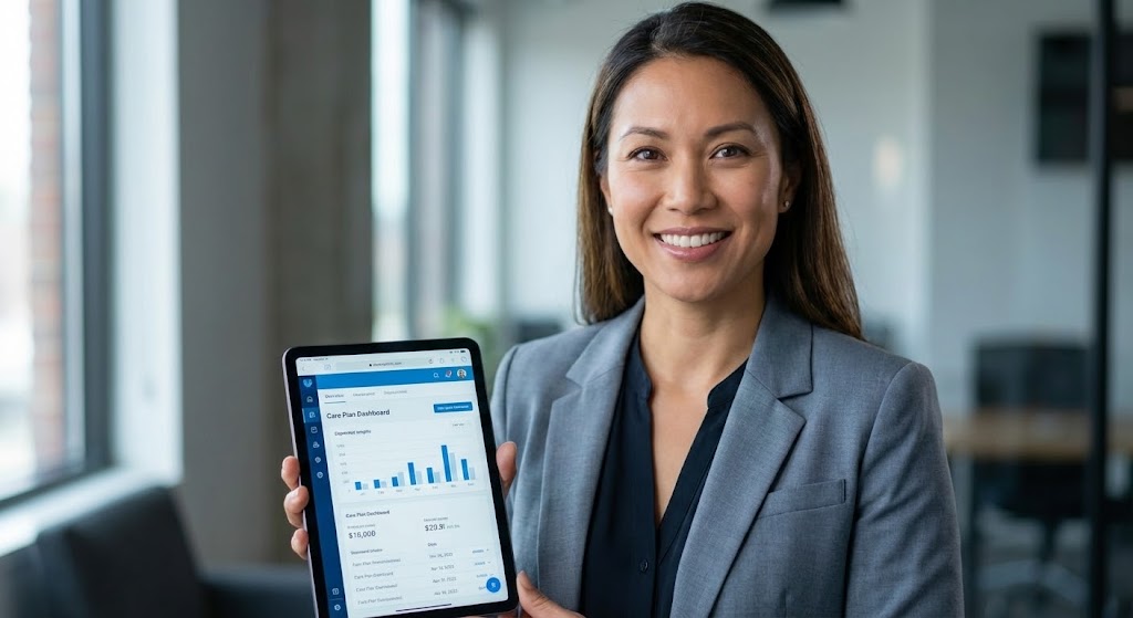 (Gen AI Realism): Empathetic coordinator + Digital care planning