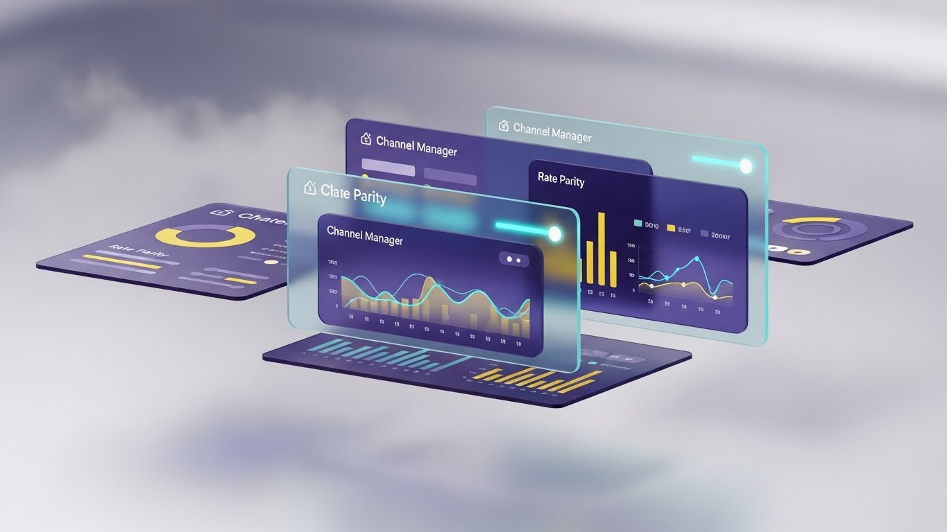 (3D Parallax UI Presentation): Layered Depth + Comprehensive System Control