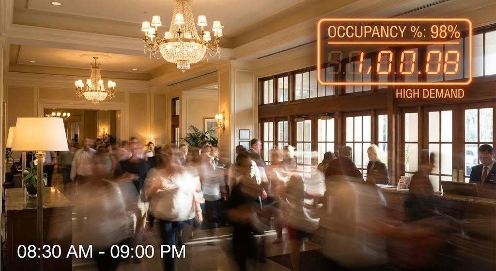 (Hyper-lapse Stock Footage with Data): Operational Velocity + Visualizing High Demand