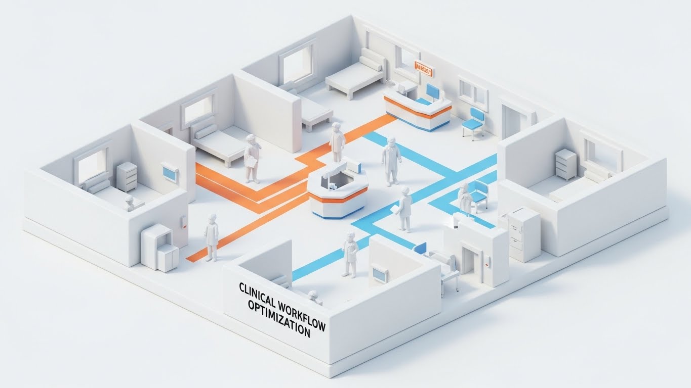 (Isometric Workflow): Spatial Mapping of Clinical Traffic
