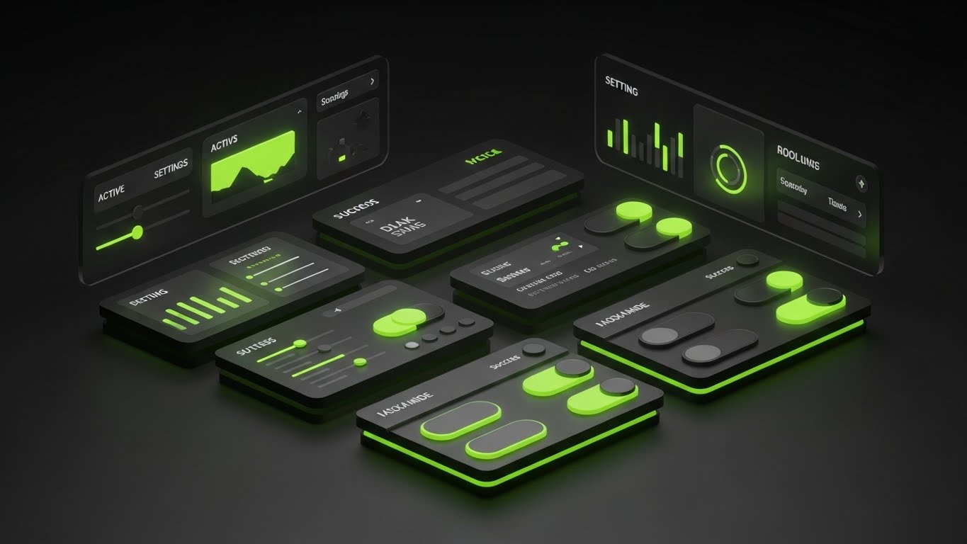 High-Contrast Dark: Interface Clarity + Reducing eye strain