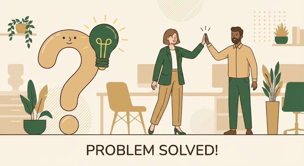 (2D Character Story): Solution Discovery + Empathetic Support