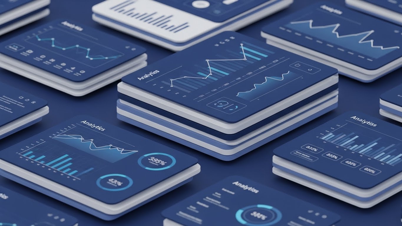 (3D Parallax UI Presentation): Multi-Dimensional Analytics – Driving adoption of advanced features.