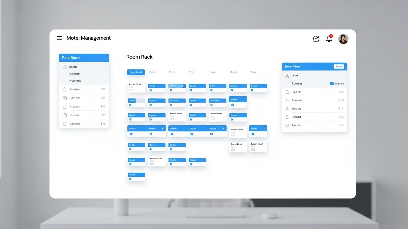 (Clean UI Workflow): Blue Room Rack - Simplified User Experience