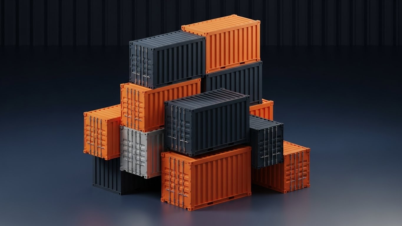 (Kinetic Typo): Container Stack + Establishing Industry Authority