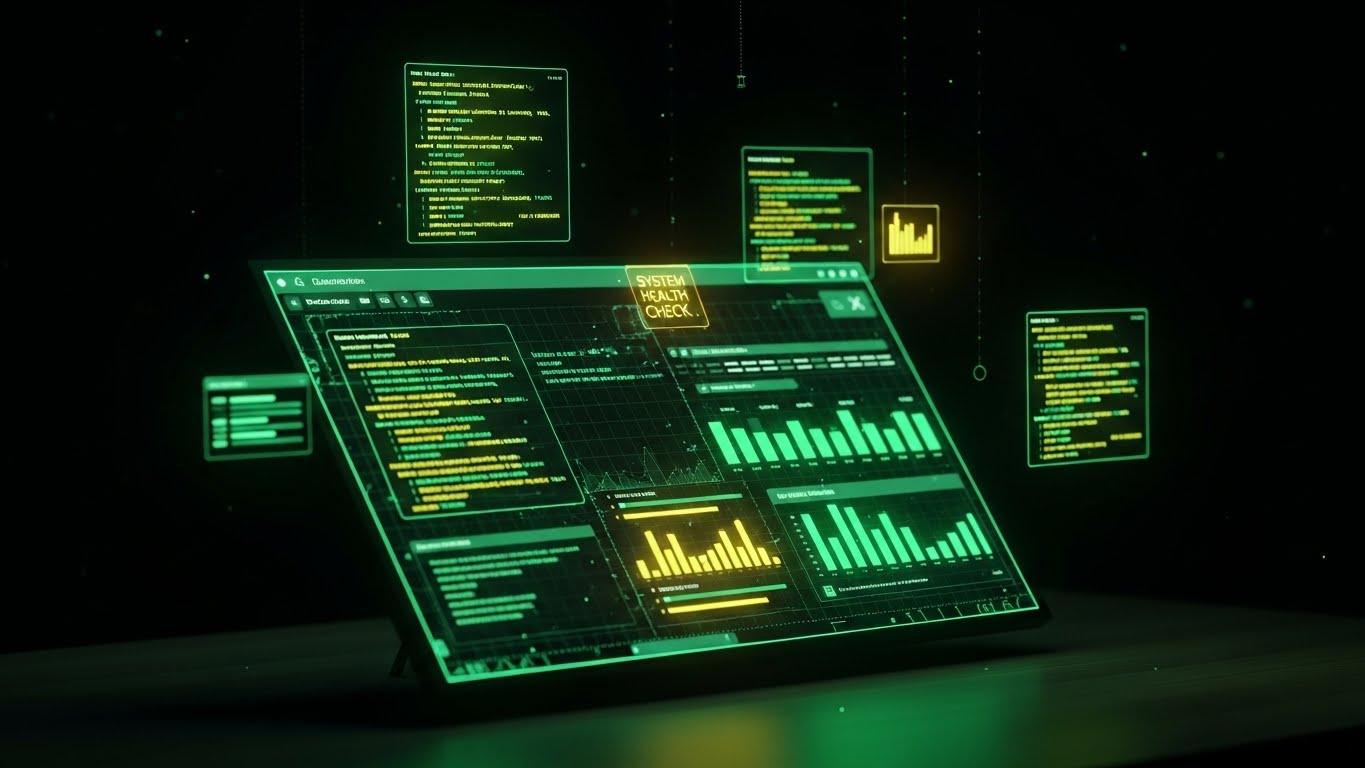 (Dark Mode UI): Monitoring System Health