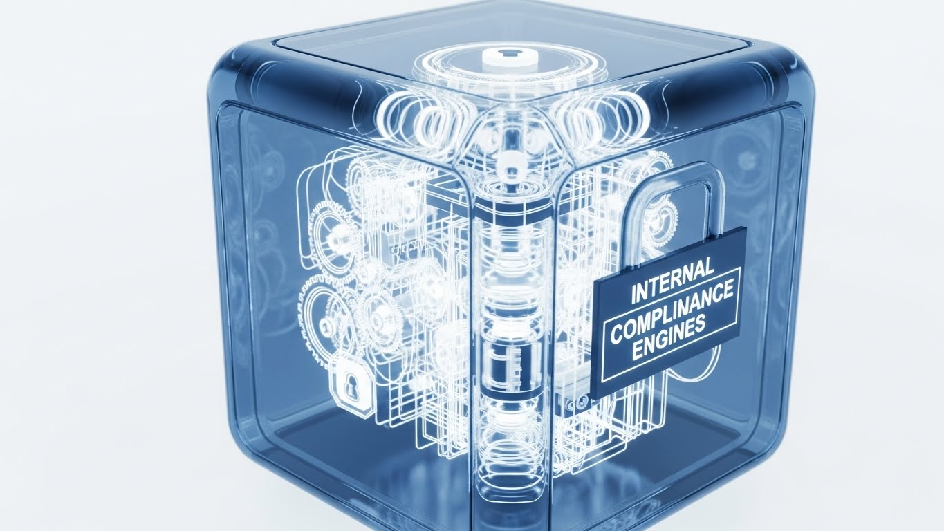 (3D X-Ray Visualization): Transparent Cube for Internal Compliance