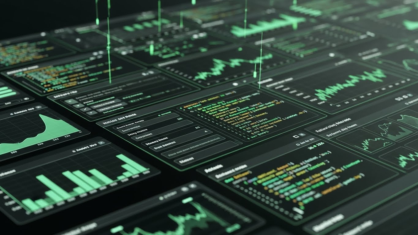 (Dark Mode UI Showcase): Dense Analytics for People Intelligence