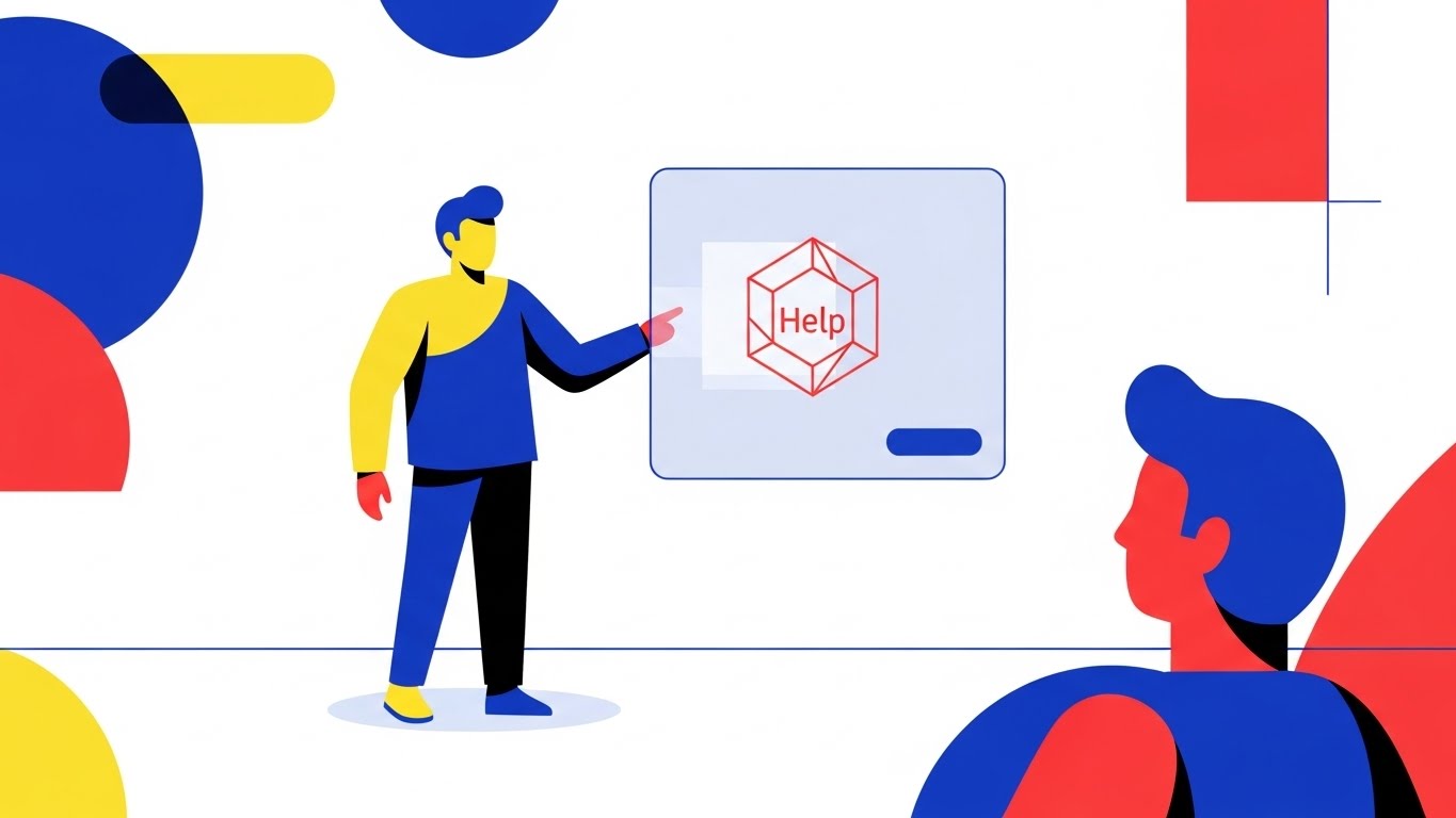 (2D Animation & UI Composition): Character Interaction for Support Automation