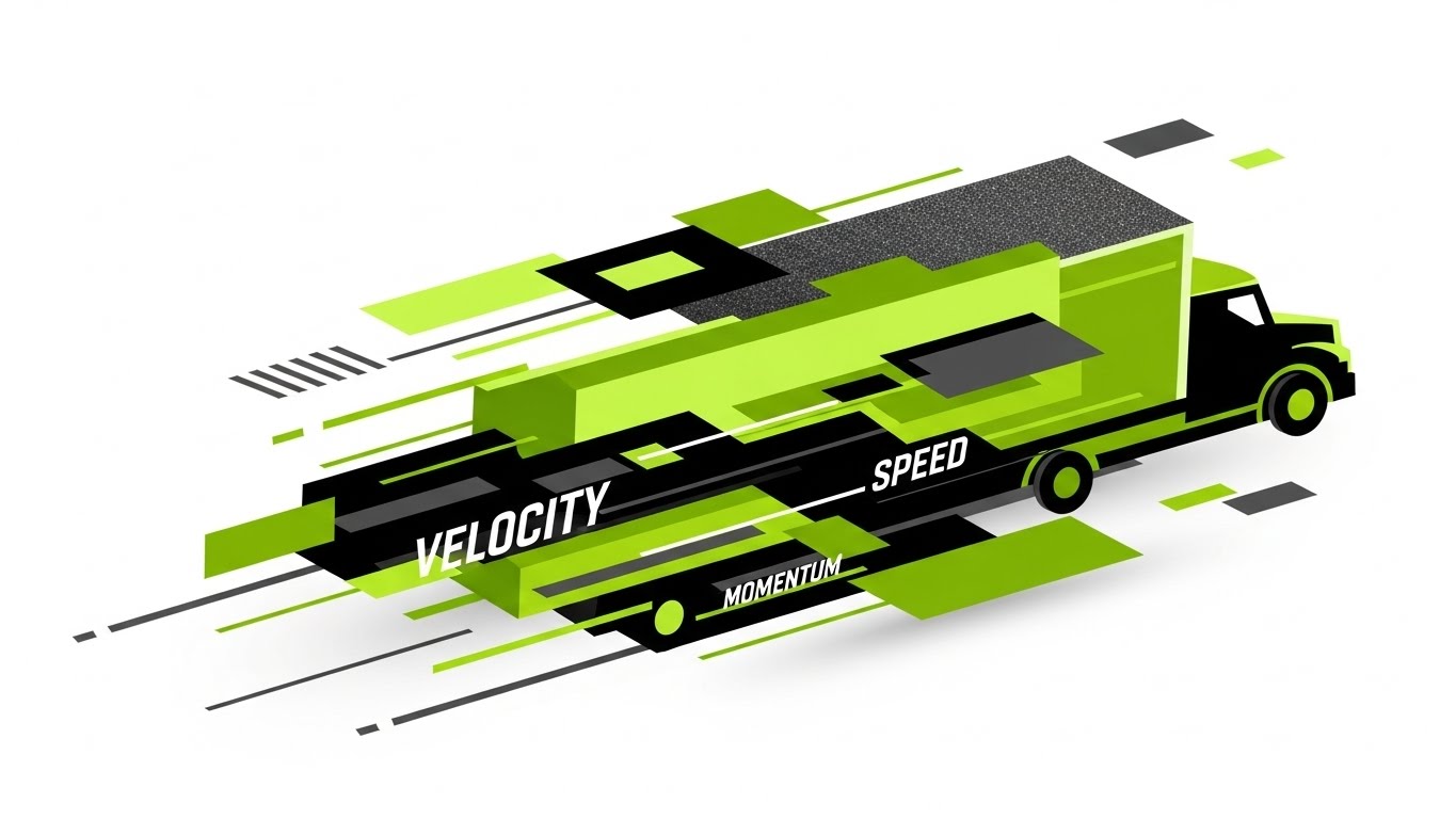 (Kinetic Typography): Diagonal Speed + Conveying Operational Velocity